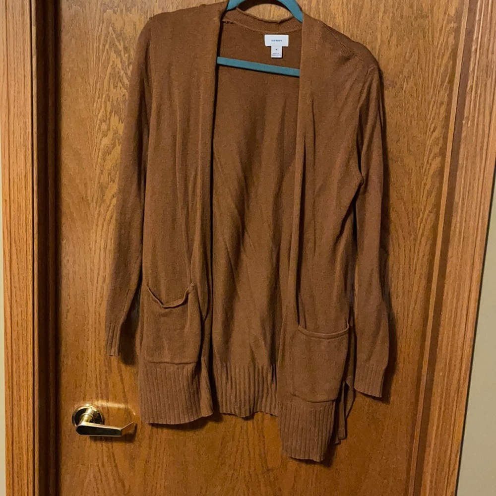 Women’s, medium, brown cardigan